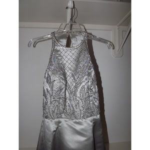 Formal Long Silver Dress